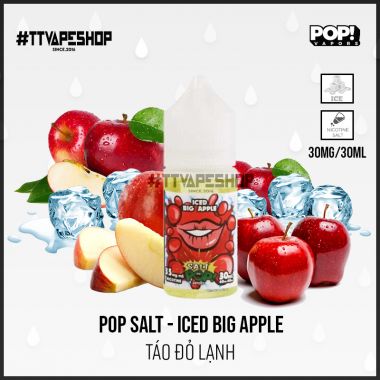 PoP Salt 35mg/30ml – Iced Big Apple – Táo Đỏ Lạnh