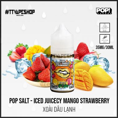 PoP Salt 35mg/30ml – Iced Juicecy Mango Strawberry – Xoài Dâu Lạnh
