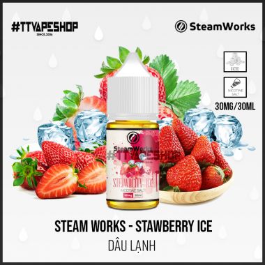 Steam Works Saltnic 30mg/30ml - Stawberry Ice - Dâu Lạnh