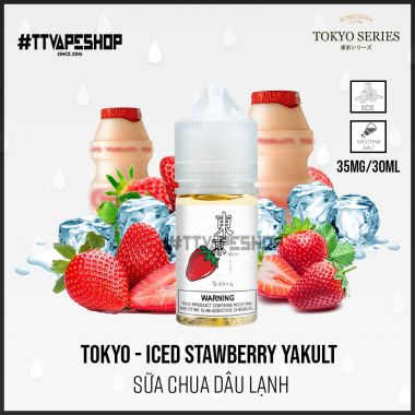 Tokyo Saltnic 35mg/30ml - Iced Stawberry Yakult - Sữa Chua Dâu Lạnh