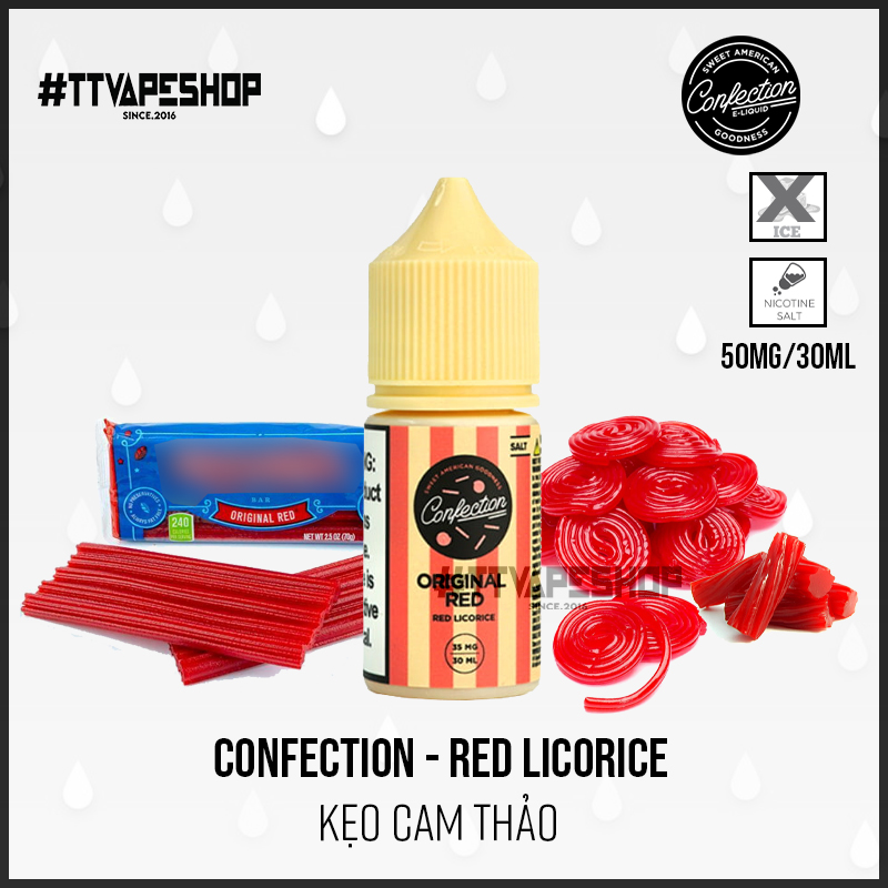 Confection 50mg/30ml - Red Licorice - Kẹo Cam Thảo 