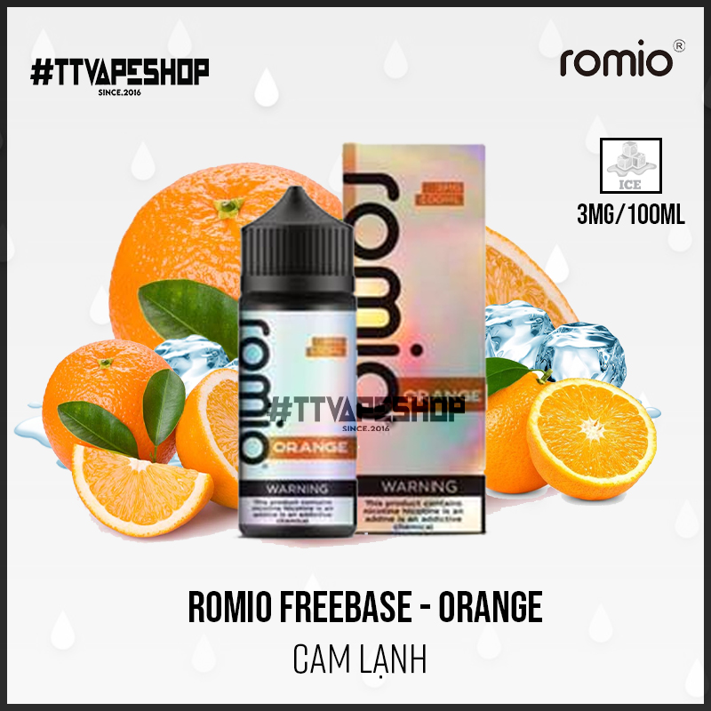 Romio 3mg/100ml - Orange - Cam Lạnh