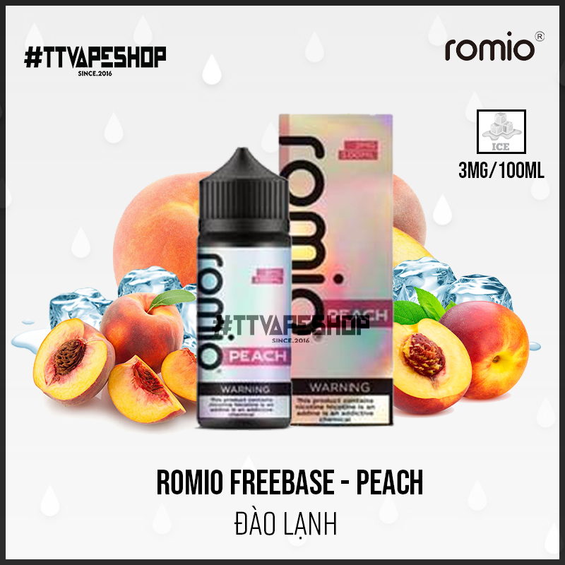 Romio 3mg/100ml - Peach - Đào Lạnh