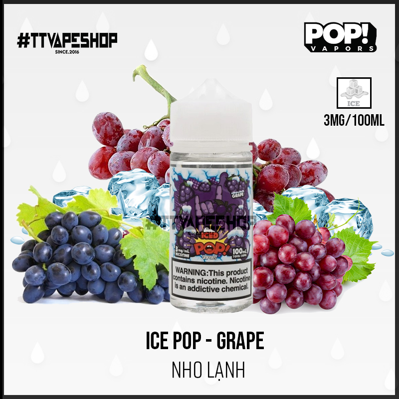 Ice Pop Freebase 3ml/100ml - Grape - Nho