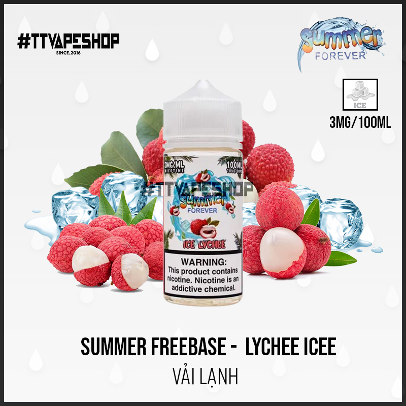 Summer 3mg/100ml - Lychee Ice - Vải Lạnh