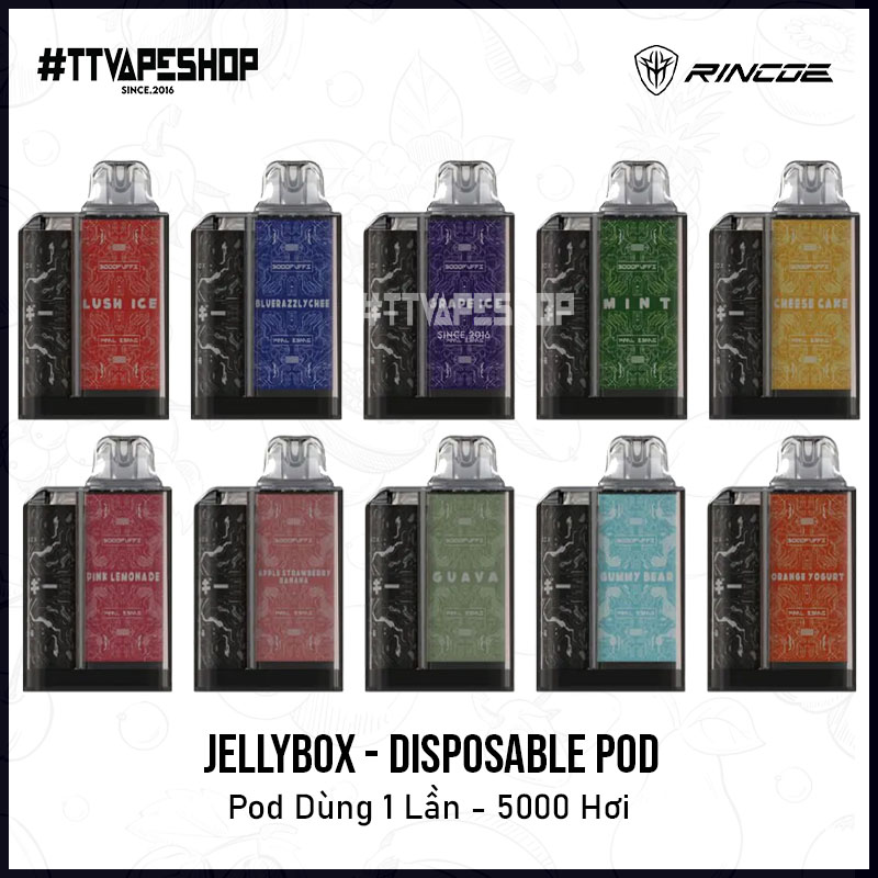 Rincoe Jellybox 5000 Puff ( Disposable Pod )
