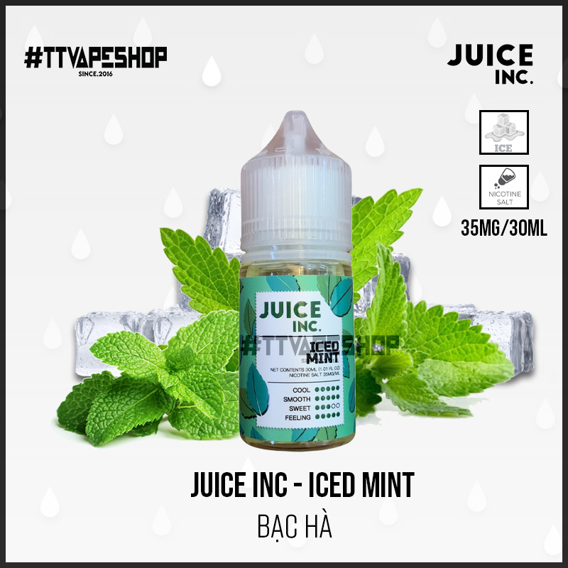 Juice Inc 35mg/30ml - Iced Mint - Bạc Hà