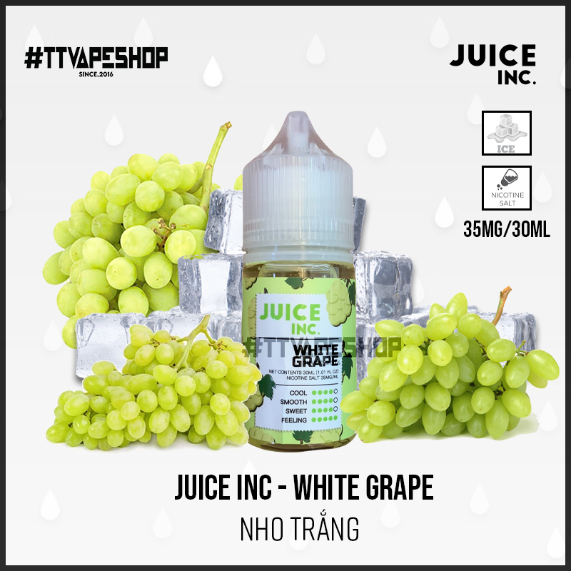 Juice Inc 35mg/30ml - White Grape - Nho Trắng
