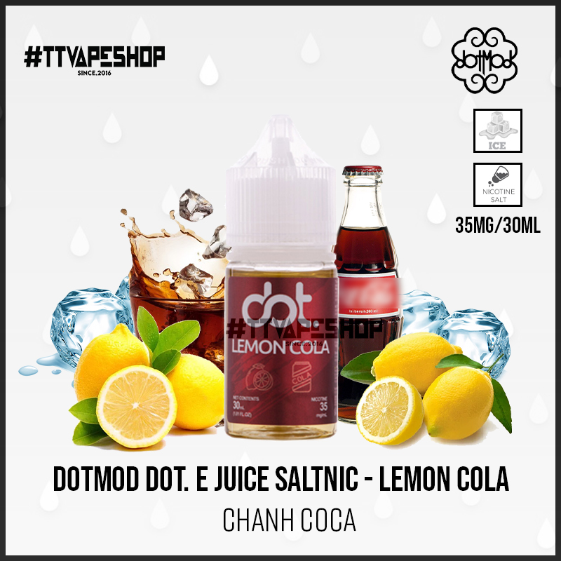 Dotmod Dot. E Juice Saltnic 35mg/30ml - Lemon Cola - Chanh Coca