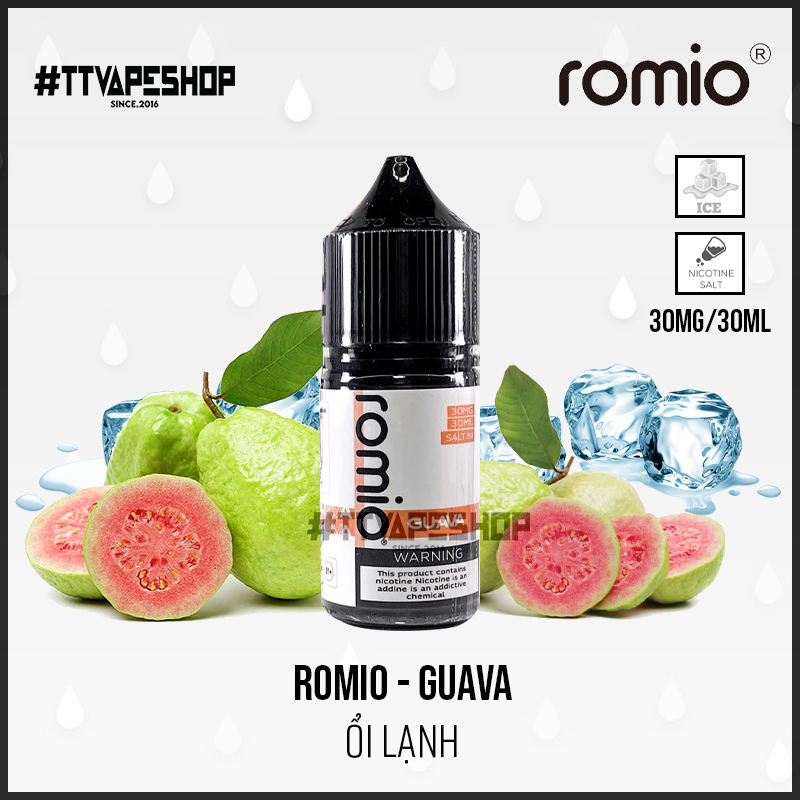 Romio Saltnic 30mg/30ml - Guava - Ổi Lạnh