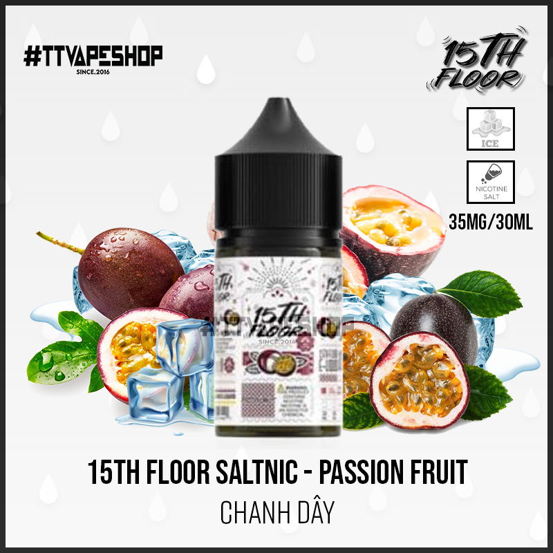 15th Floor 30mg/30ml - Passion Fruit - Chanh Dây