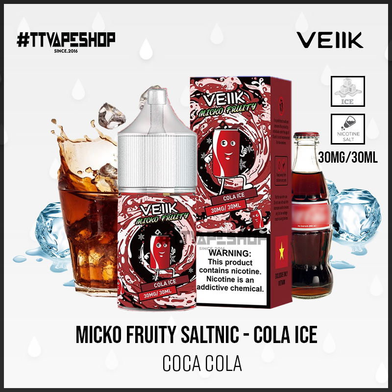 Micko Fruity Salt Cola Ice - Coca cola 30-50mg/30ml