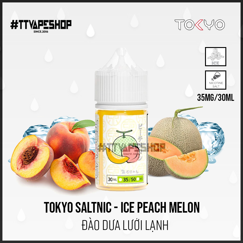 Tokyo 35mg/30ml - Ice Peach Melon - Đào Dưa lưới lạnh