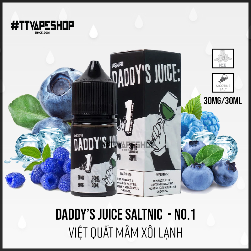 Daddy’s Juice Salt ( 30-50mg/30ml ) - No.9 - Ổi Vải Lạnh