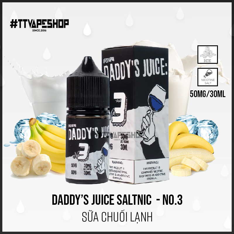 Daddy’s Juice Salt ( 30-50mg/30ml ) - TEN - Đậu Xanh Cốt Dừa