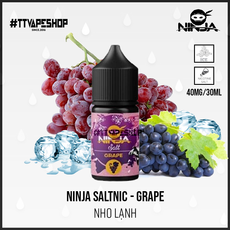 Ninja Saltnic 40-60mg/30ml - Grape ( Nho Lạnh )