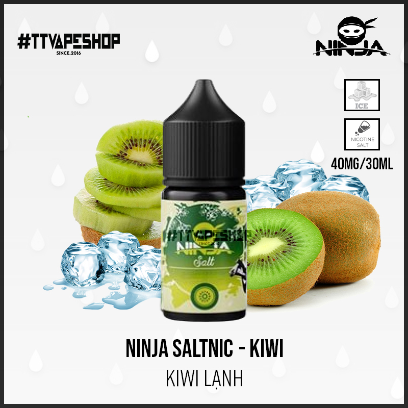 Ninja Saltnic 40-60mg/30ml - Kiwi