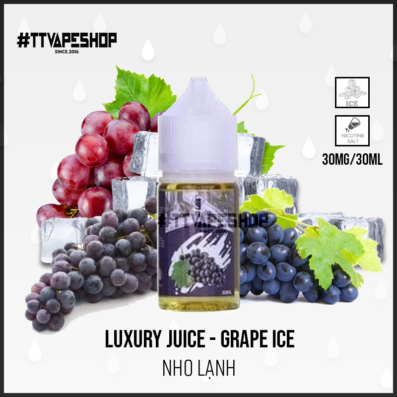 Luxury Juice 30mg/30ml - Grape Ice - Nho Lạnh