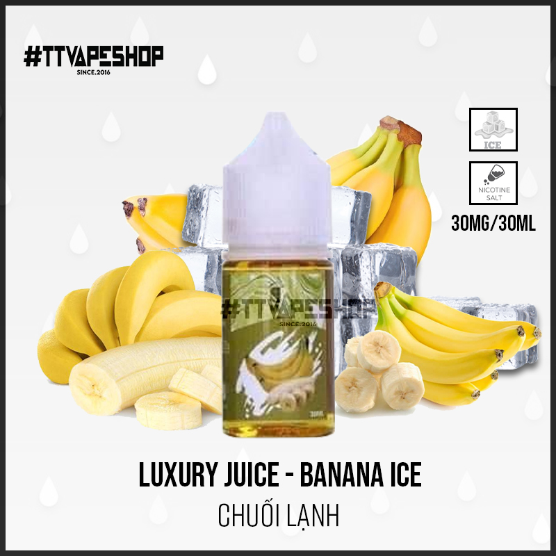 Luxury Juice 30mg/30ml - Banana Ice - Chuối Lạnh