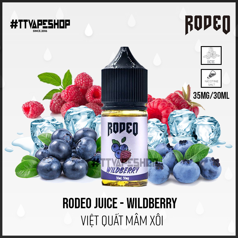 Rodeo Juice 35mg/30ml - Wildberry - Việt Quất Mâm Xôi