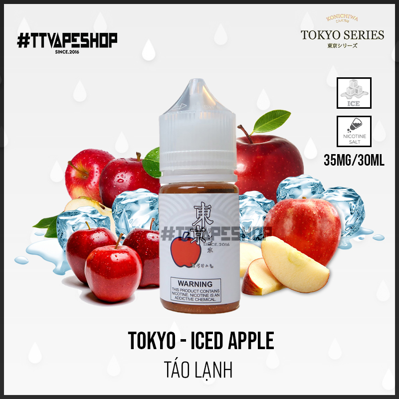 Tokyo Saltnic 35mg/30ml - Iced Apple - Táo Lạnh