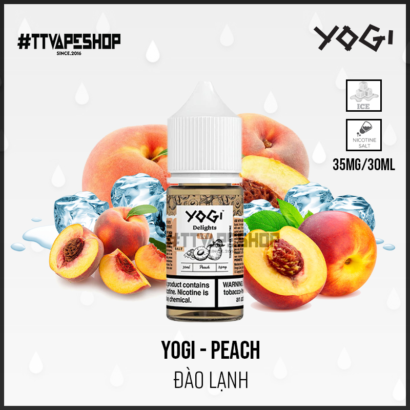 Yogi Saltnic 35mg/30ml - Peach - Đào
