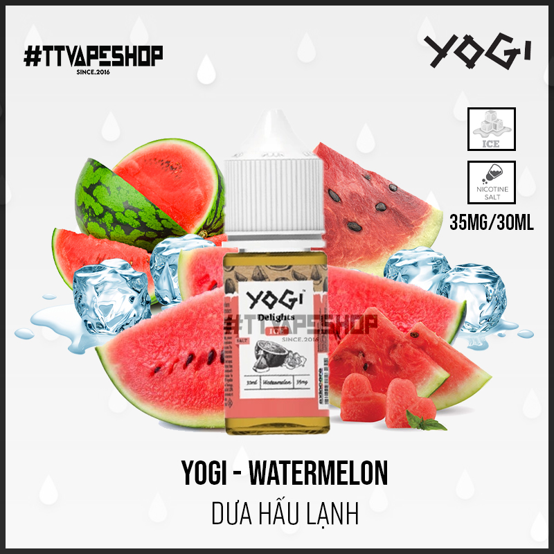 Yogi Saltnic 35mg/30ml - Watermelon - Dưa Hấu