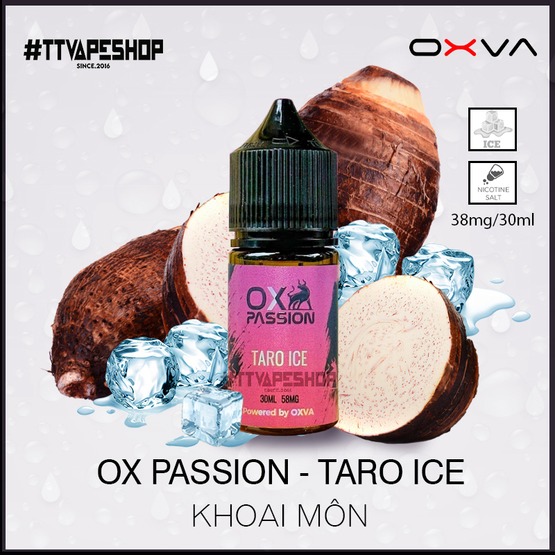 OX PASSION - 38mg - 58mg/30ml -Taro Ice -Khoai Môn Lạnh