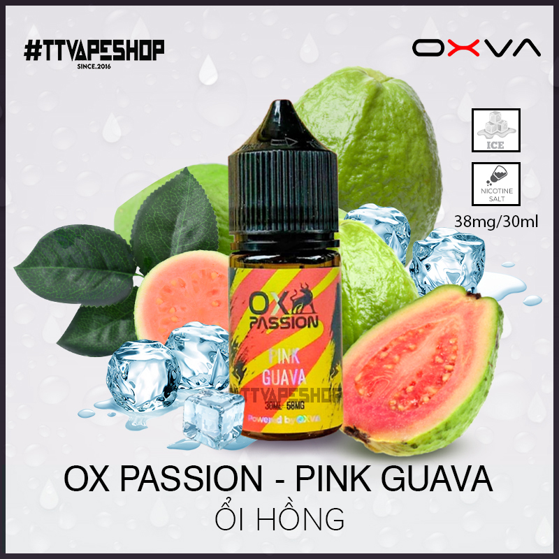 OX PASSION - 38mg - 58mg/30ml - Pink Guava  - Ổi Hồng