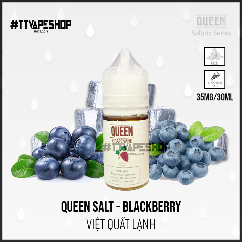 Queen Saltnic 35mg/30ml - Blackberry - Việt Quất