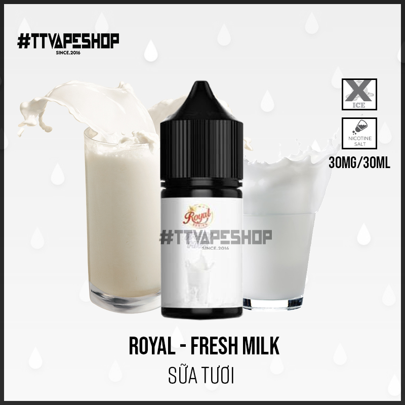 Royal Saltnic 30mg/30ml - Fresh Milk - Sữa Tươi