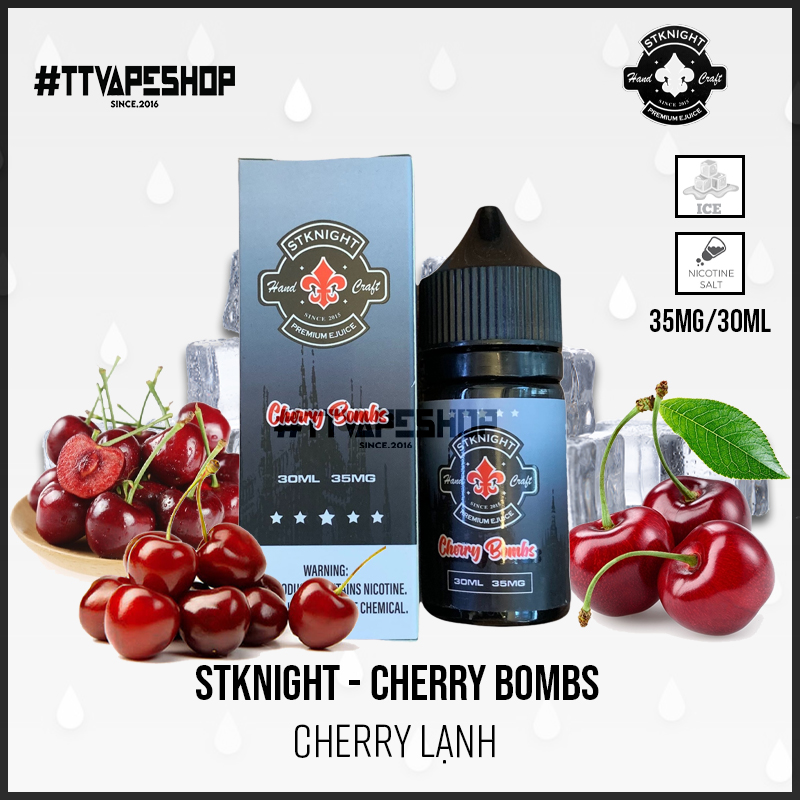 Stknight 35mg/30ml - Cherry Bombs - Cherry Lạnh