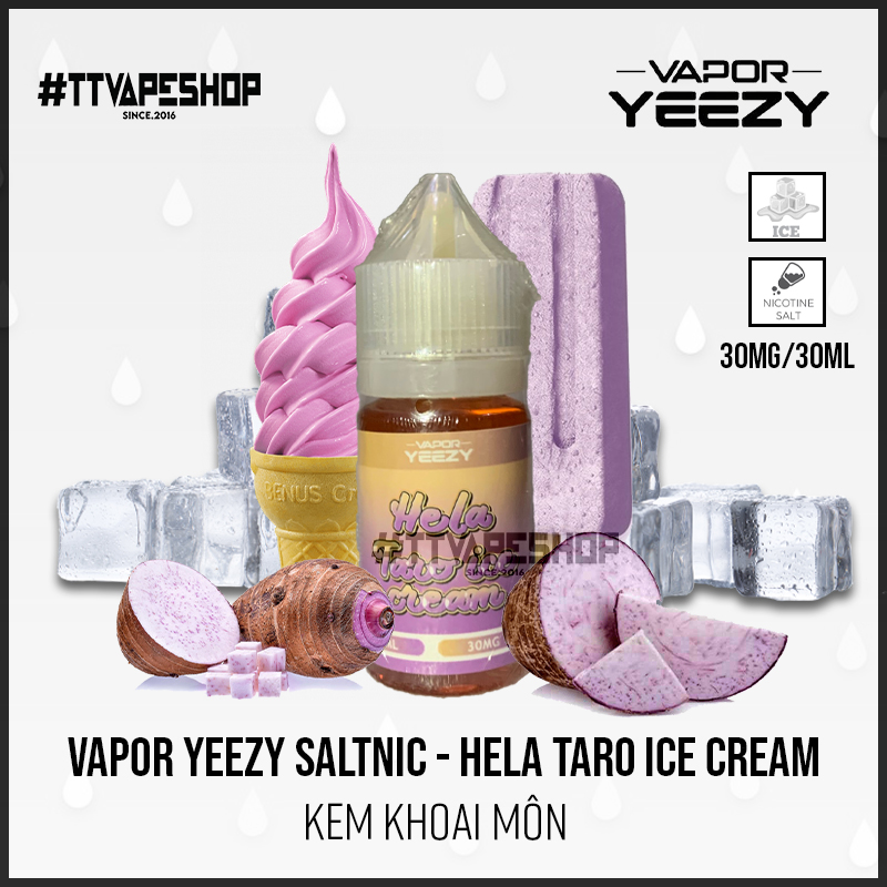 Vapor Yeezy 30mg/30ml - Hela Taro Ice Cream - Kem Khoai Môn