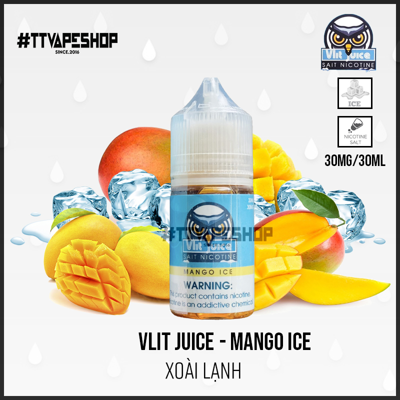Vlit Juice 30mg/30ml - Mango Ice - Xoài Lạnh